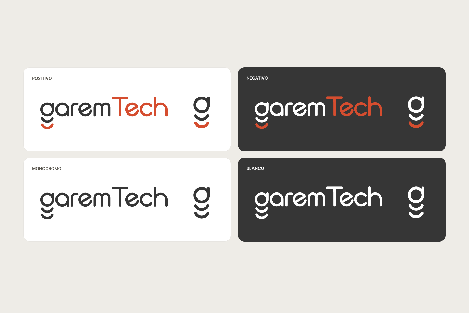 La misma identidad, en cada fondo de GAREMTECH